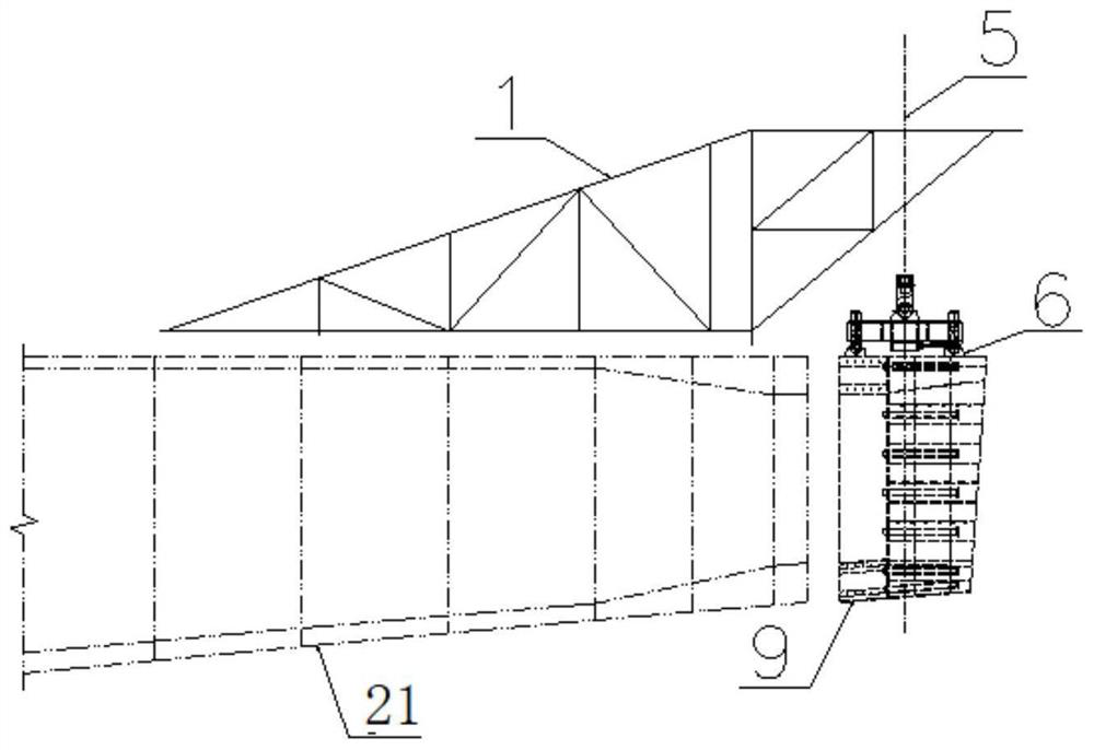 Construction method for integral hoisting and closure of large-section steel box girder