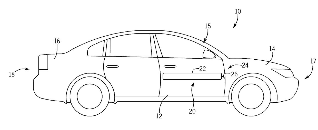 Protective device for a motor vehicle