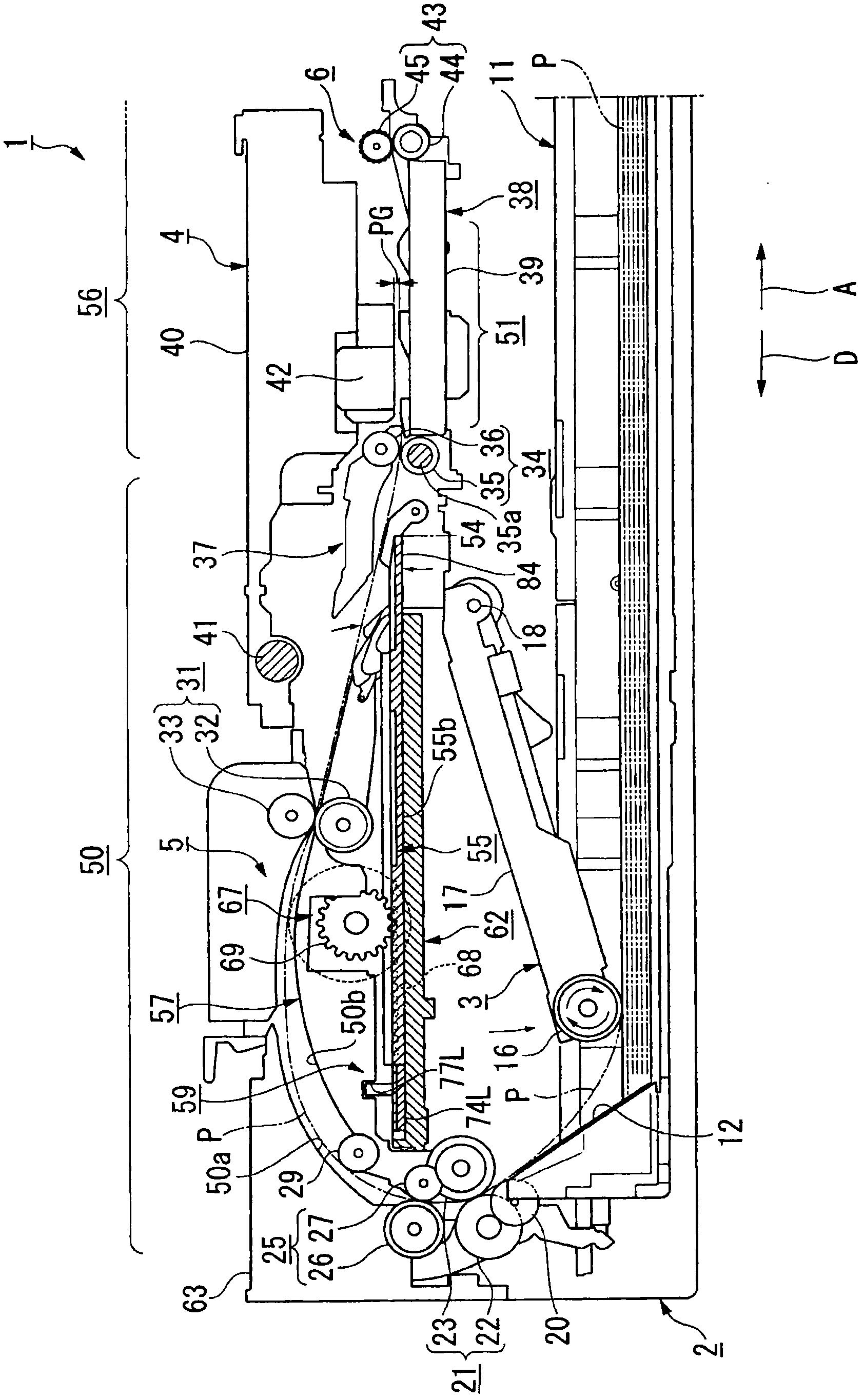 Recording apparatus and driving control method thereof