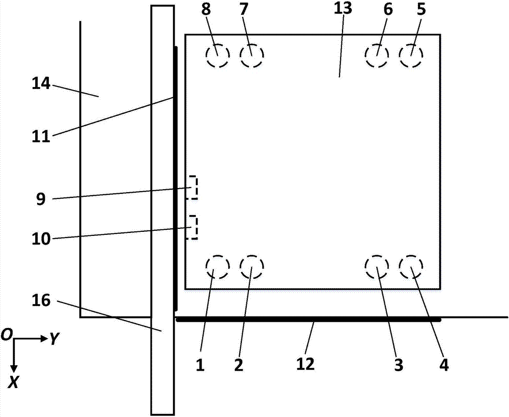 Three-degree-of-freedom position measurement method for large-area magnetic suspension planar motor rotor