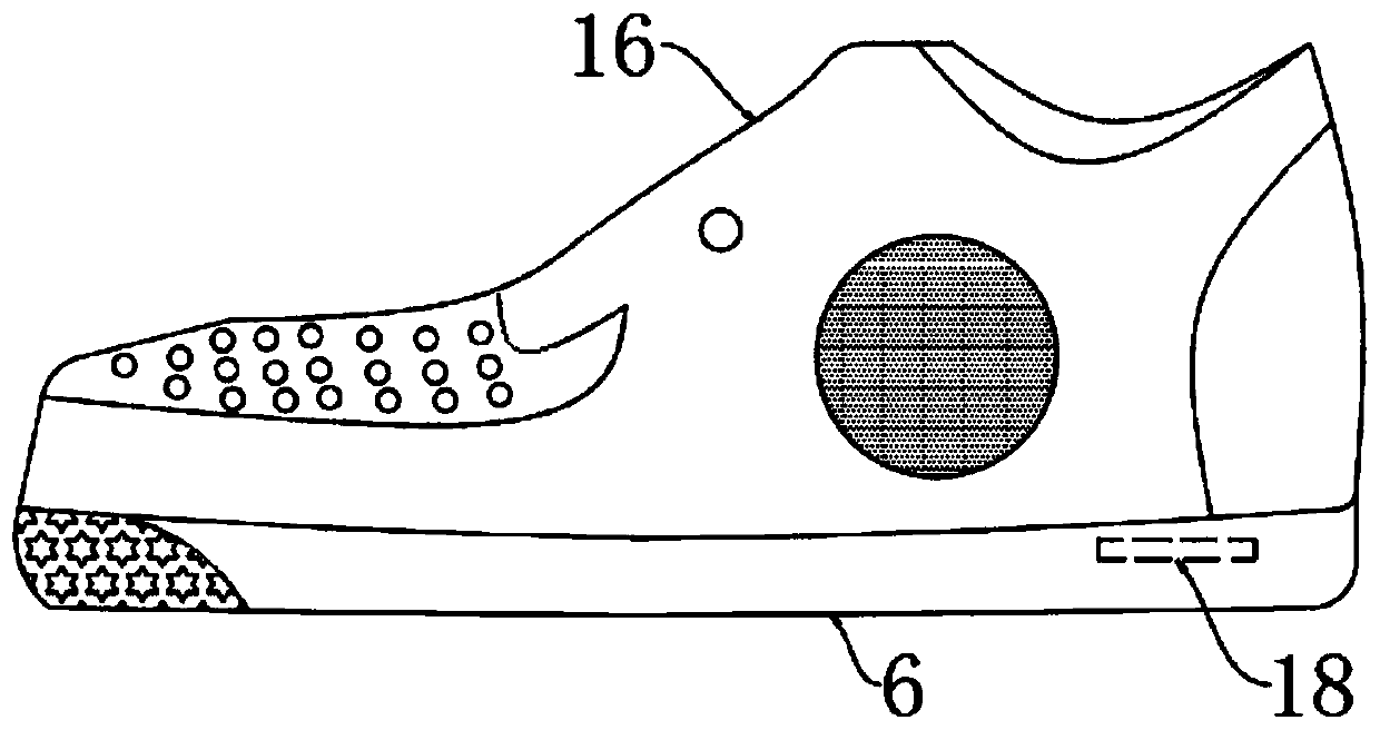 Breathable safe anti-skid shoe with positioning monitoring system