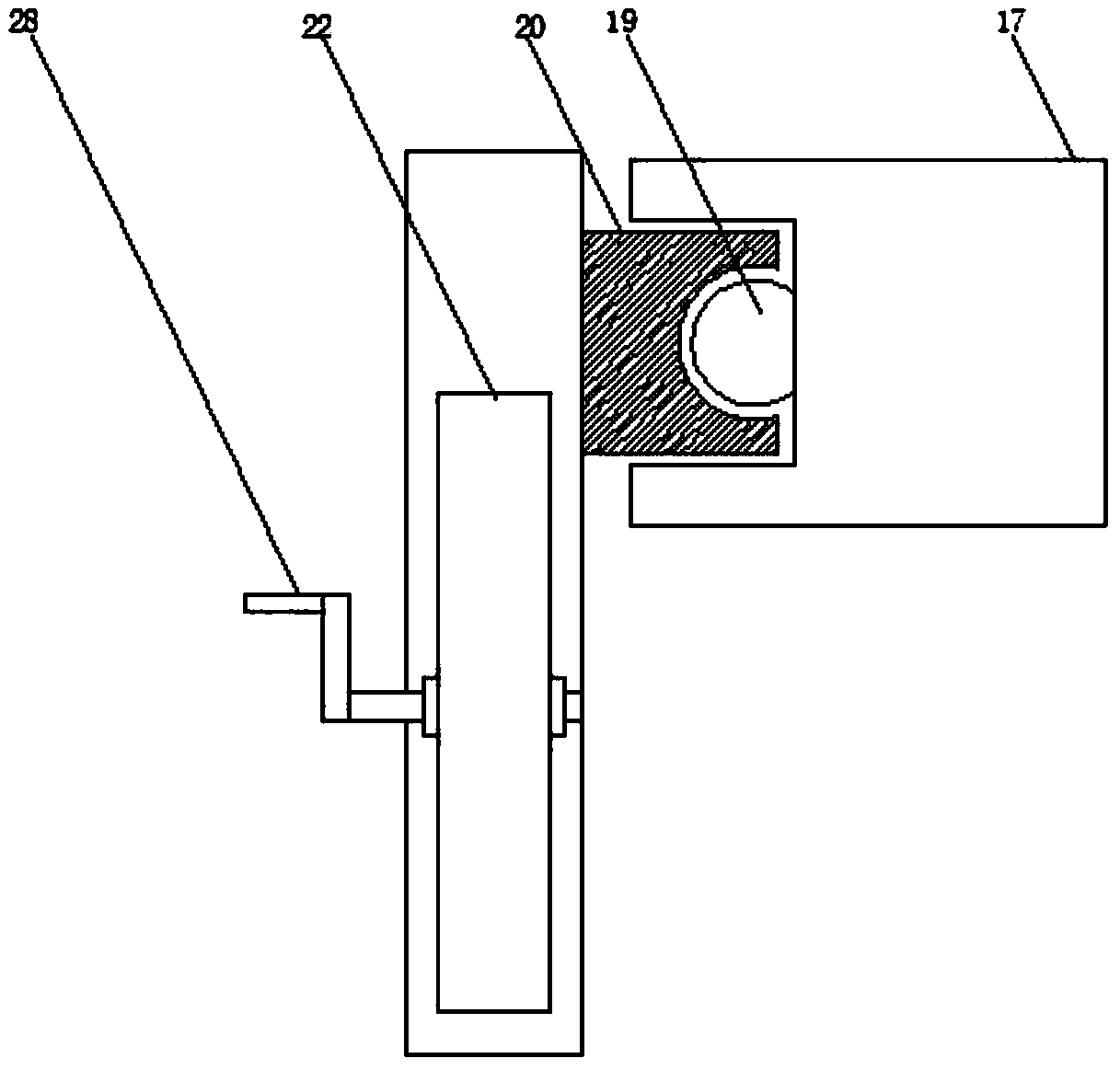 Teflon rod grinding device