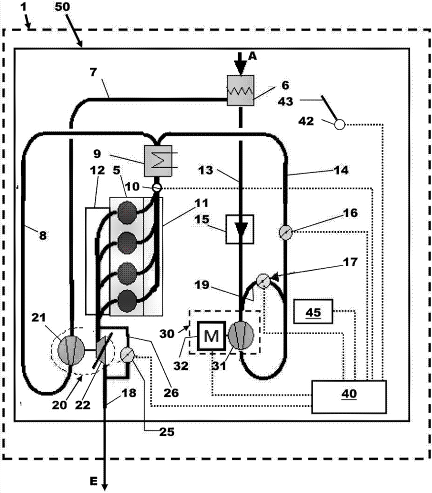 Boosted engine system of a motor vehicle