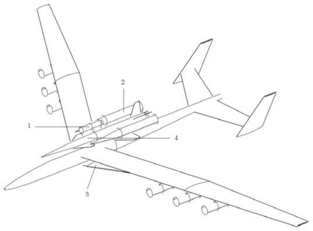 Air-based launching system and method based on subtransonic aerial carrier