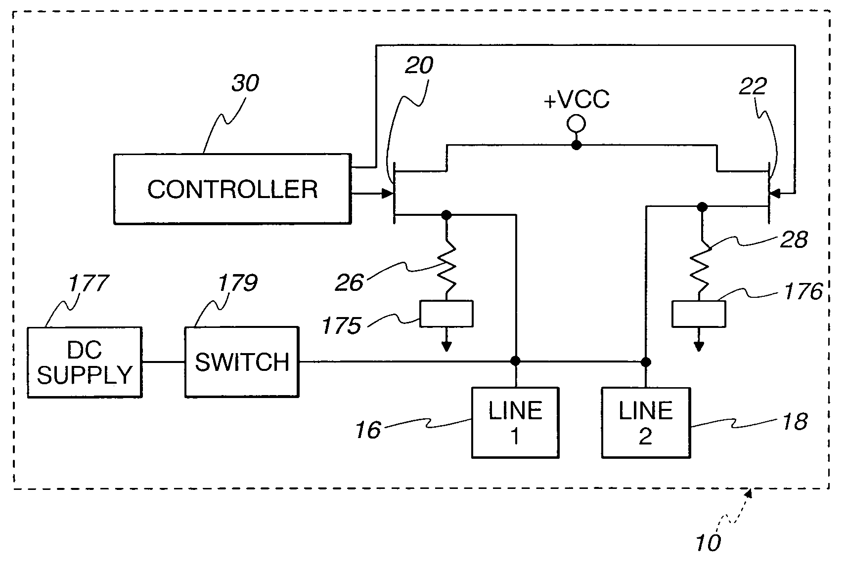 Methods and apparatus for reducing power usage of a transmitter and receiver coupled via a differential serial data link