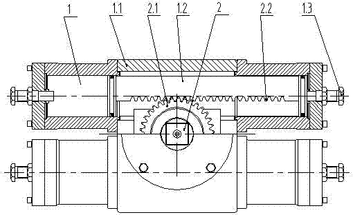 Double-cylinder hydraulic actuator