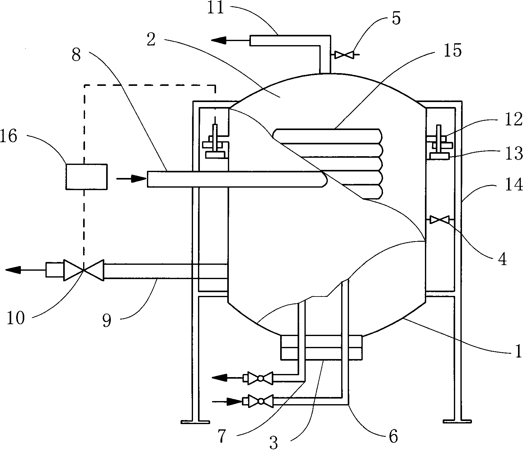 Oil tank dewatering device