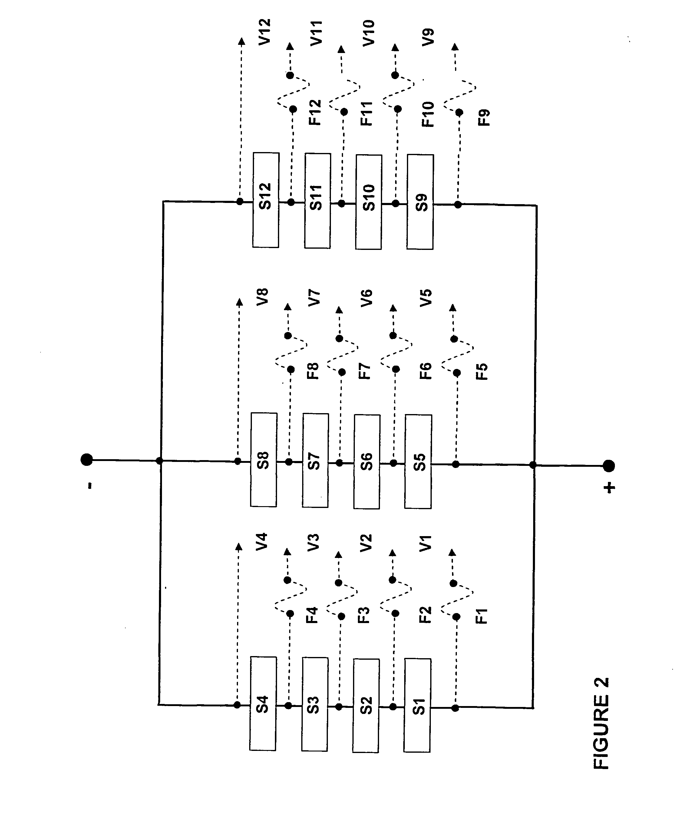 Electrical connecting device for rechargeable electrochemical energy storage system