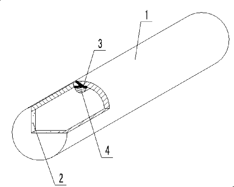 Enclosed hollow tube element