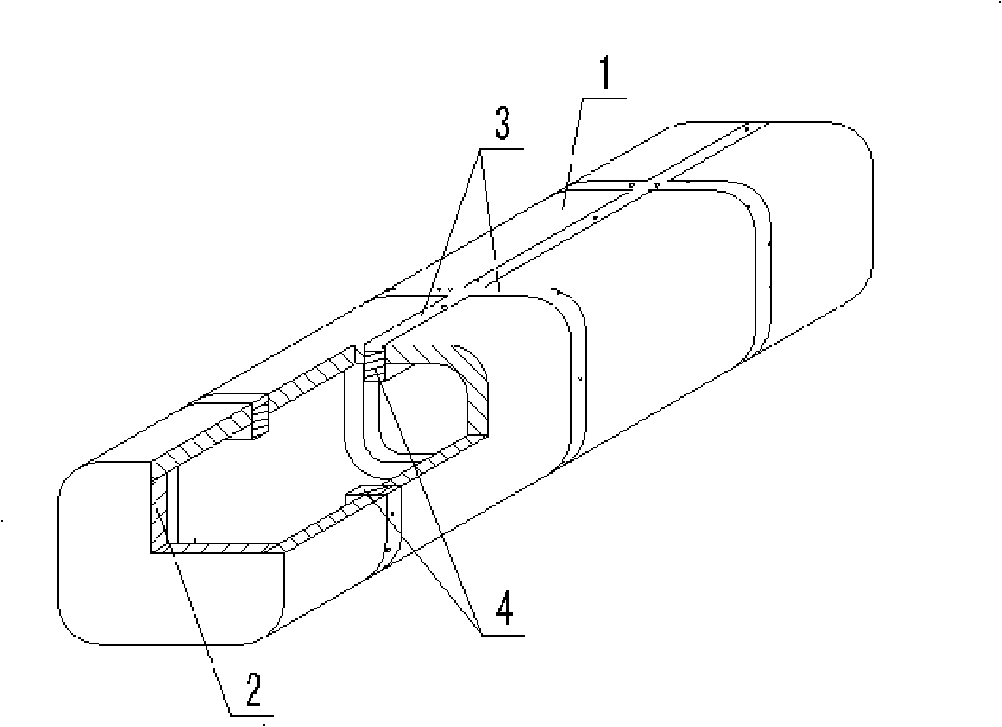 Enclosed hollow tube element