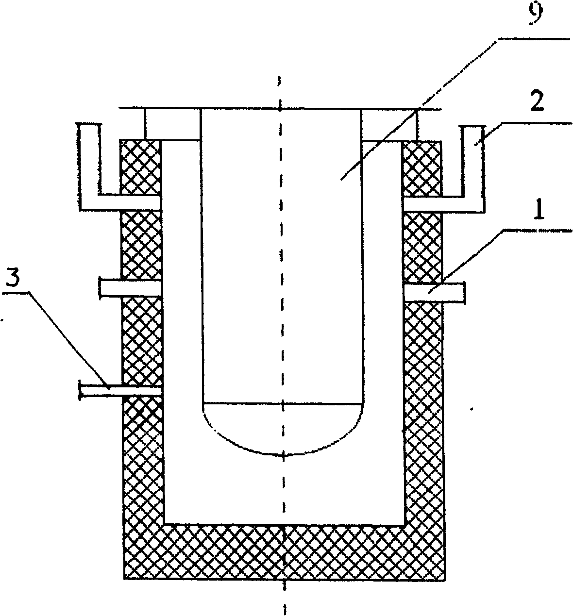 Heater furnace to produce titanium sponge by combination method