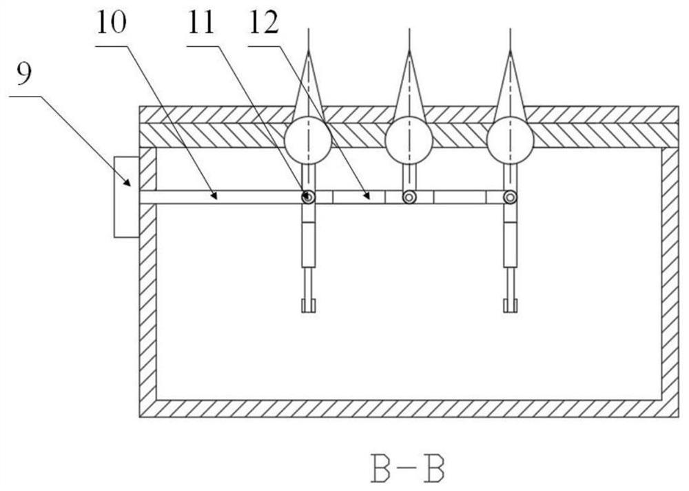 Angle-adjustable drag reduction device based on simulated puffer fish body thorns