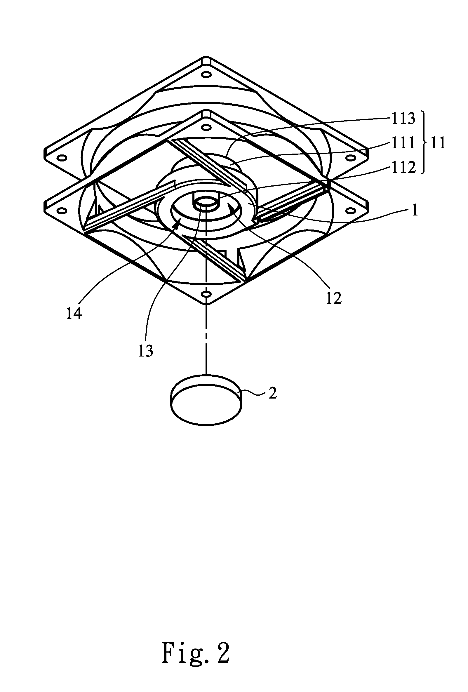 Central tubular structure of a shaft seat and fan device thereof