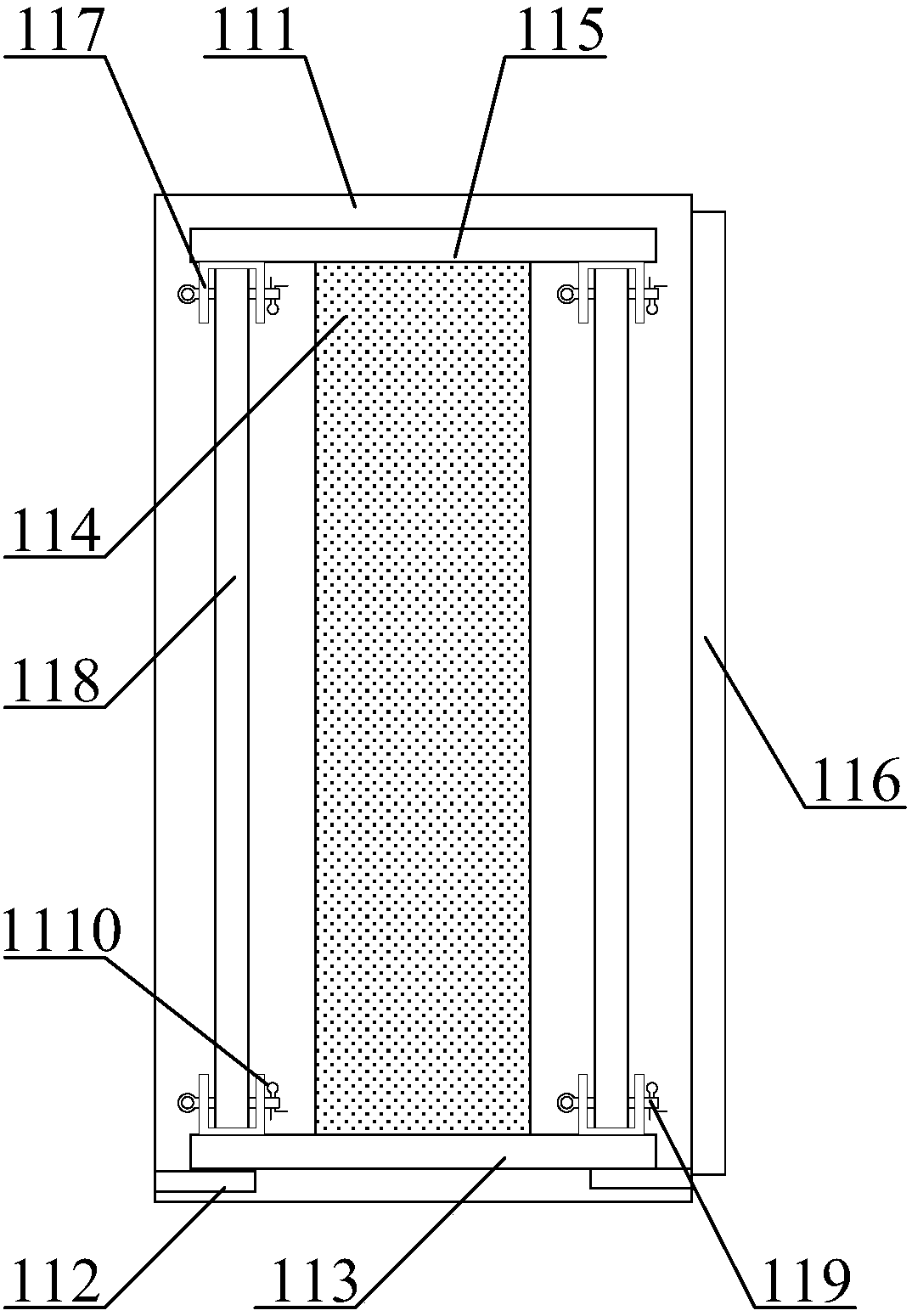 Small-size coal-fired boiler flue gas dedusting device