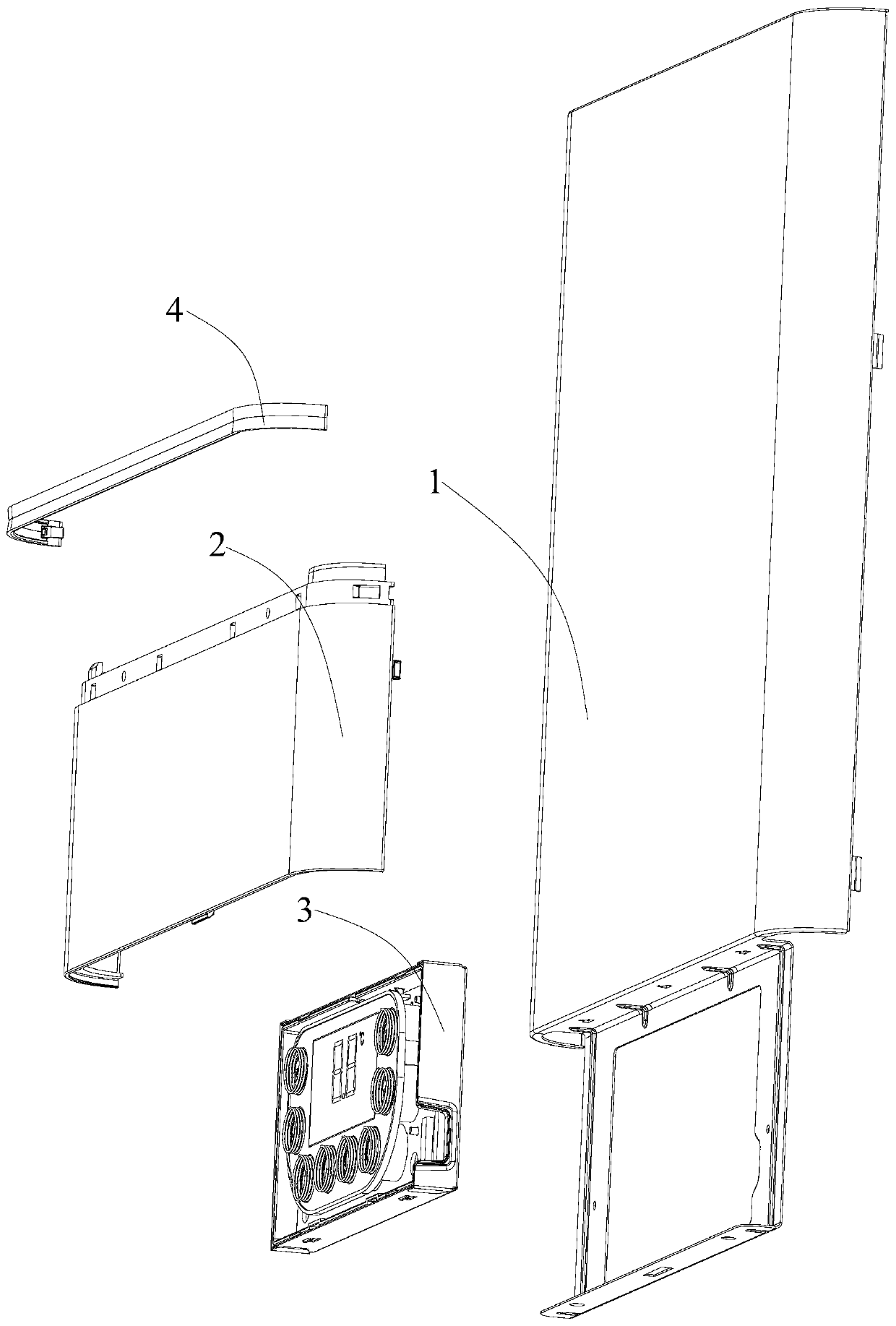 Gas water heater and surface cover assembly thereof