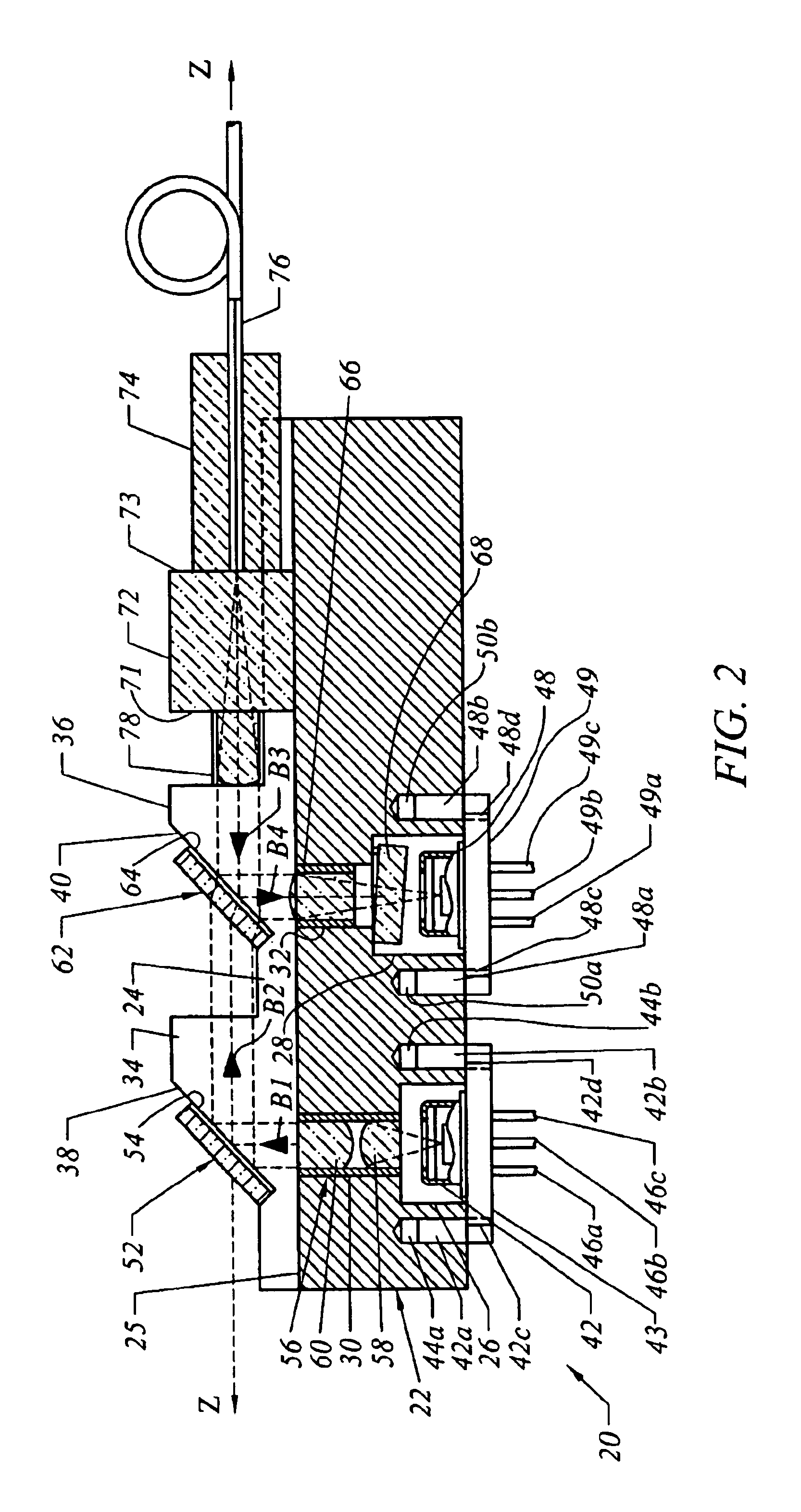 Optical module for high-speed bidirectional transceiver