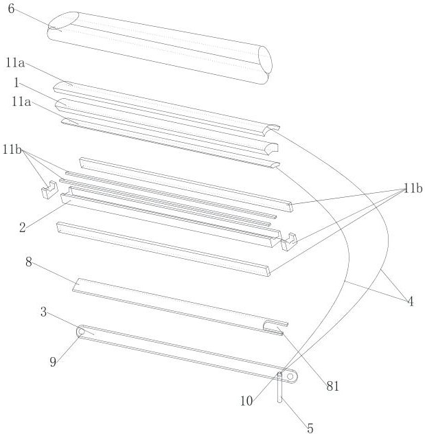 A side-scan transducer based on arc-shaped piezoelectric composite material and its preparation method