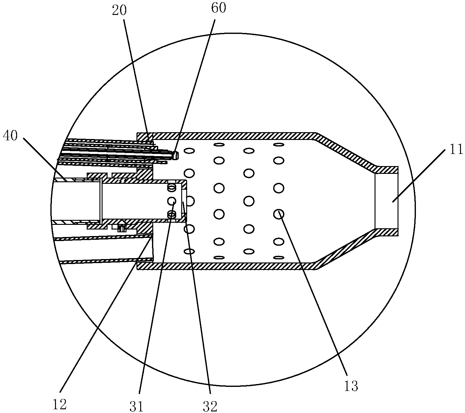 Low-calorific-value gas radiating tube burner and control method thereof