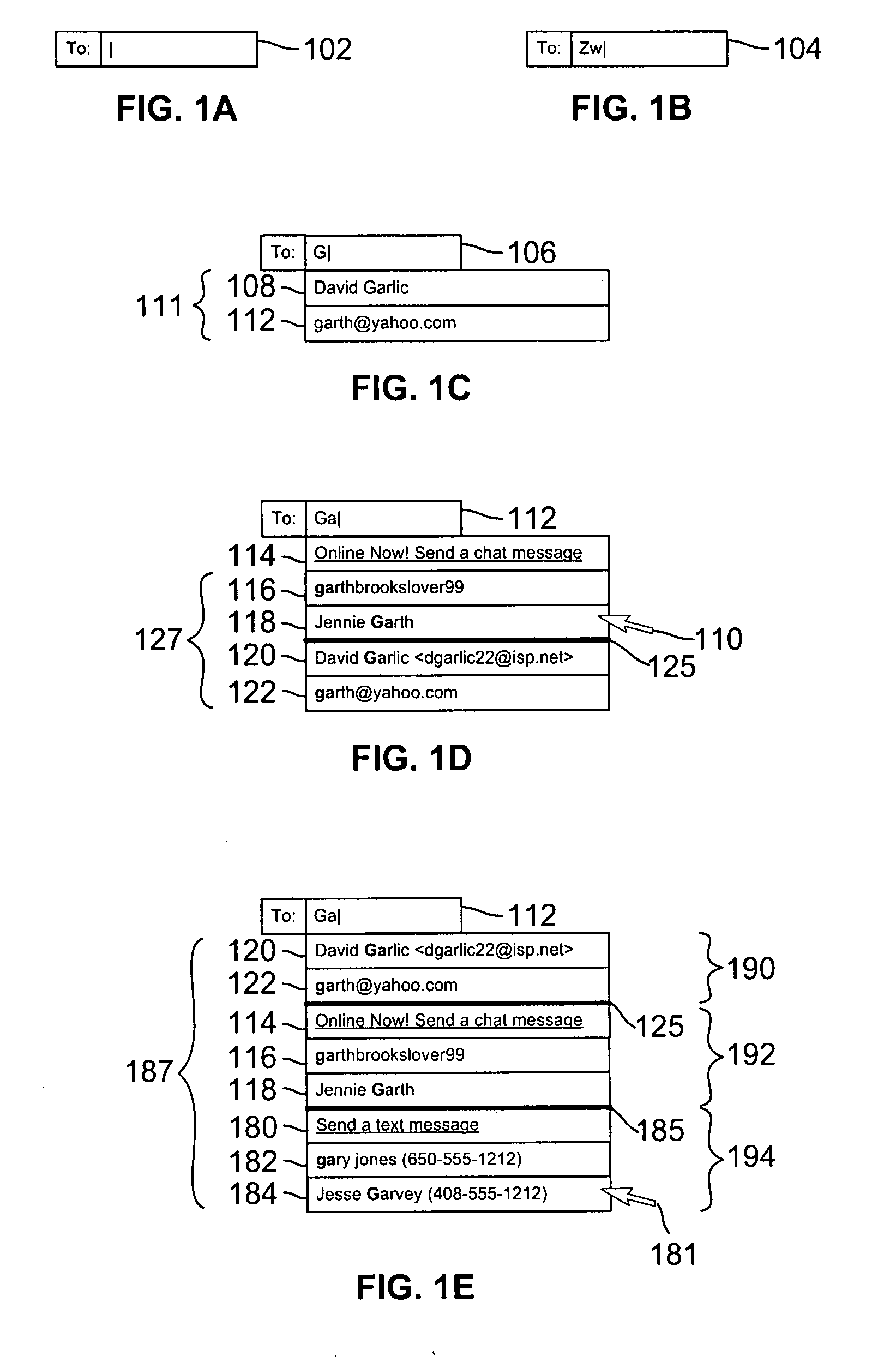 Autocomplete for intergrating diverse methods of electronic communication