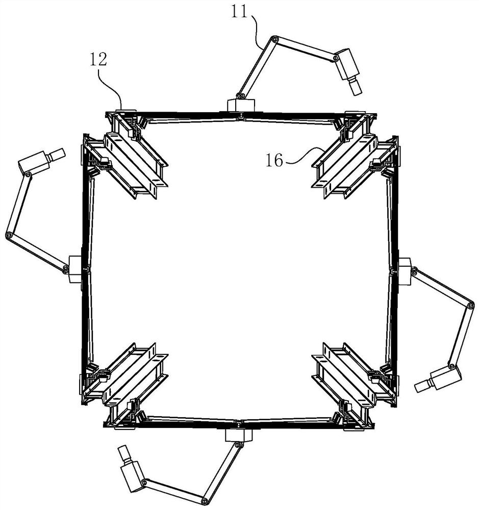 Rail type power angle steel tower maintenance robot