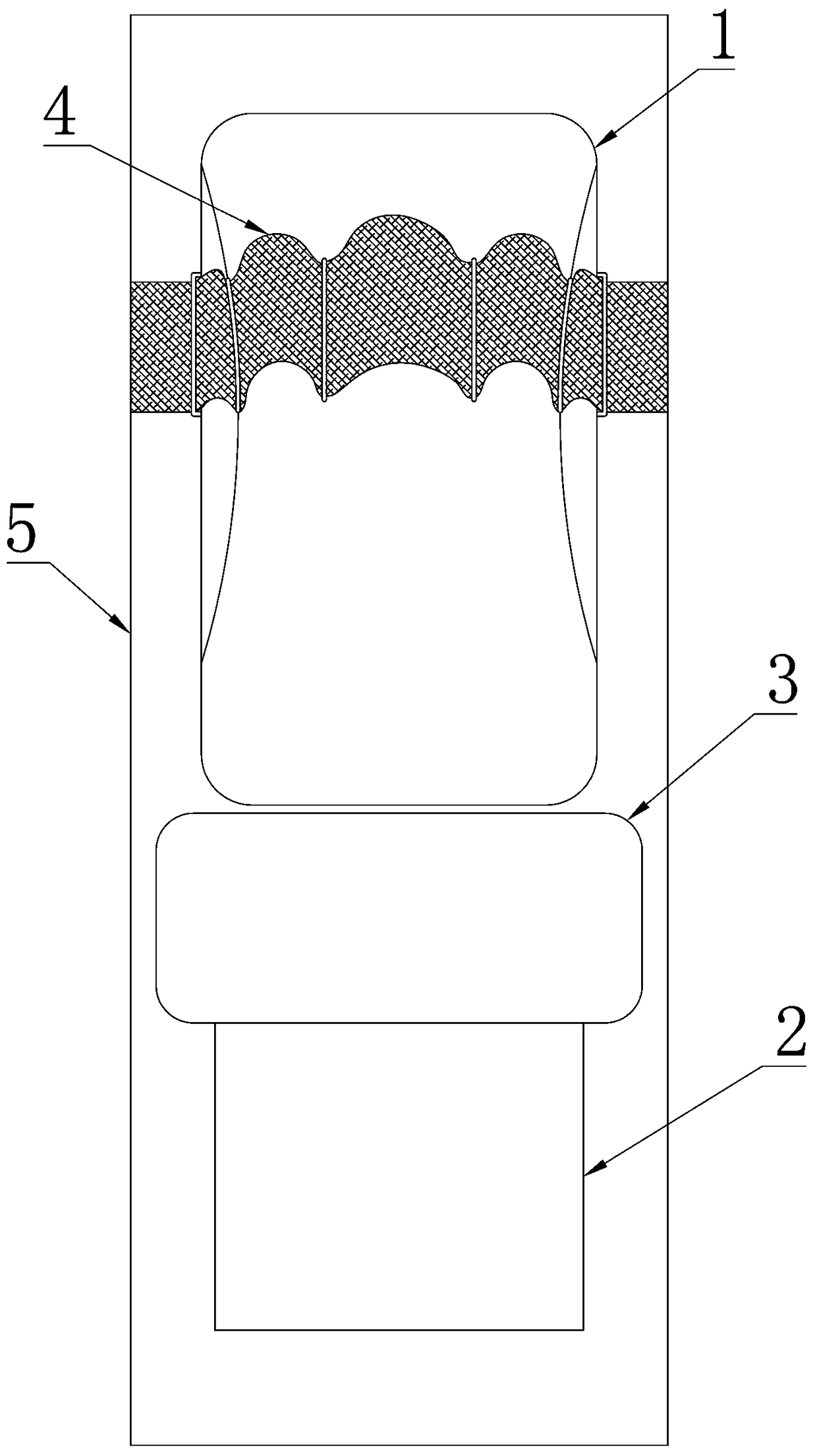Air inflation type hand binding device