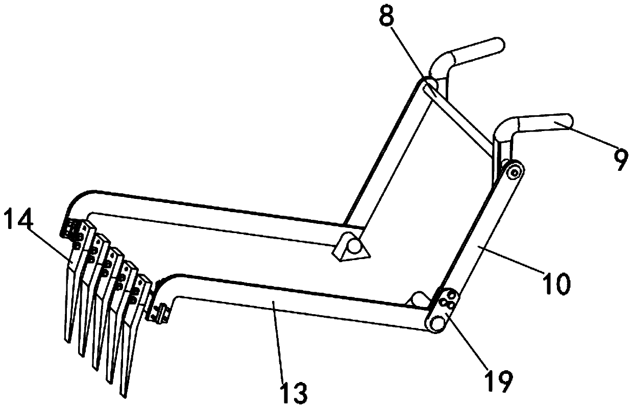 Cutting device used for robinia pseudoacacia hard branches and use method thereof