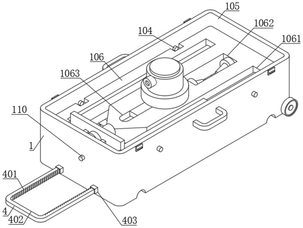 Storage device and storage method for civil engineering cost surveying and mapping tool