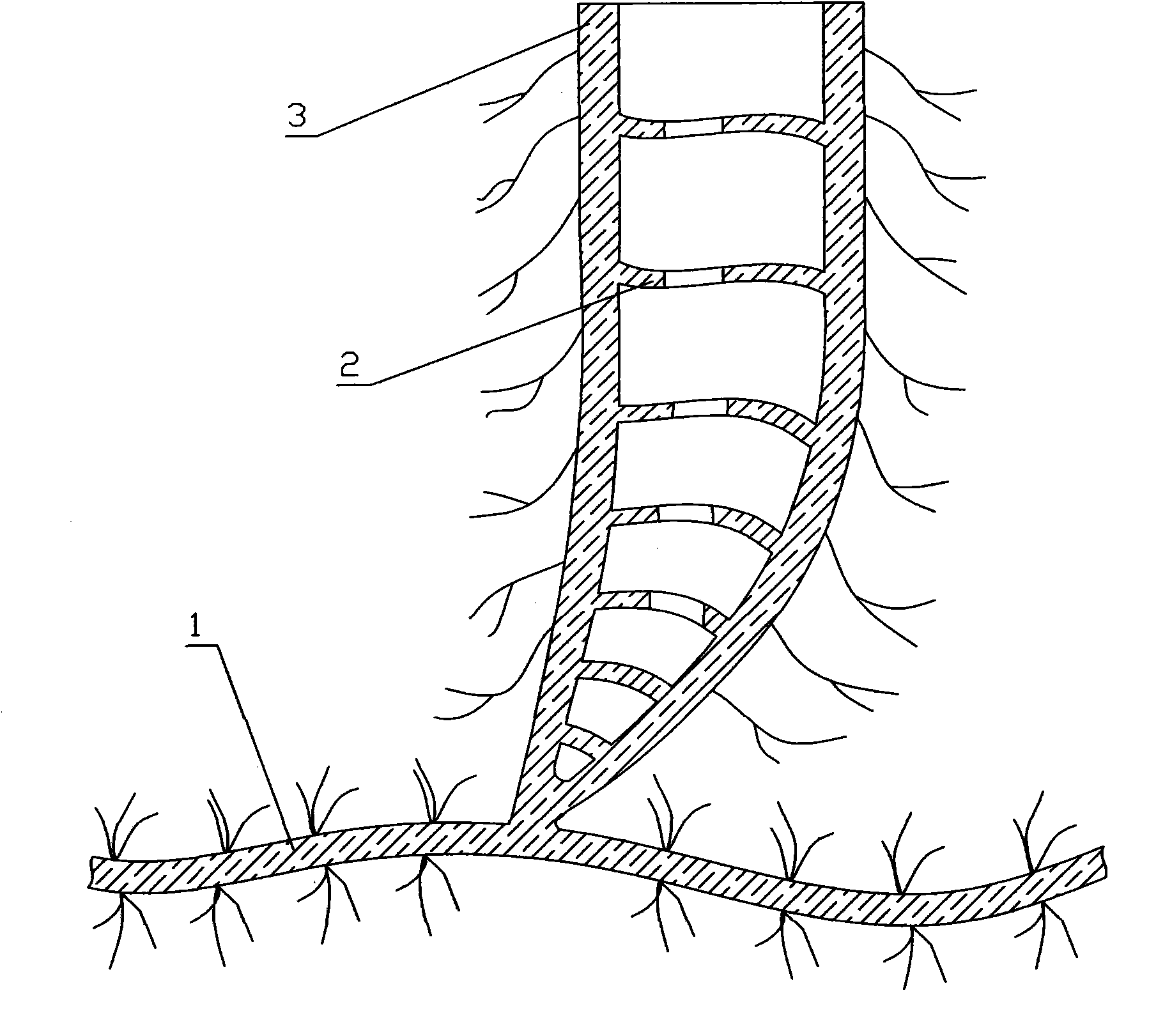 Method for removing bamboo stump from phyllostachys pubescens mazel