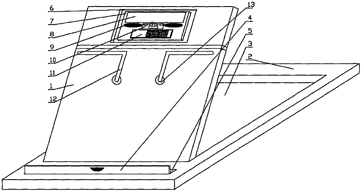 Piano music rack with metronome