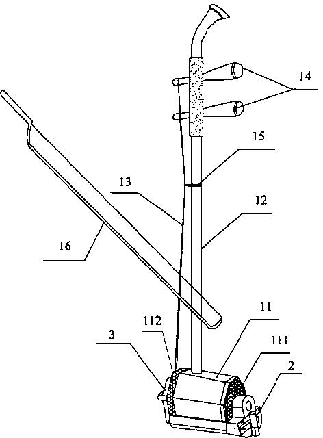 Mobile phone electroacoustic erhu