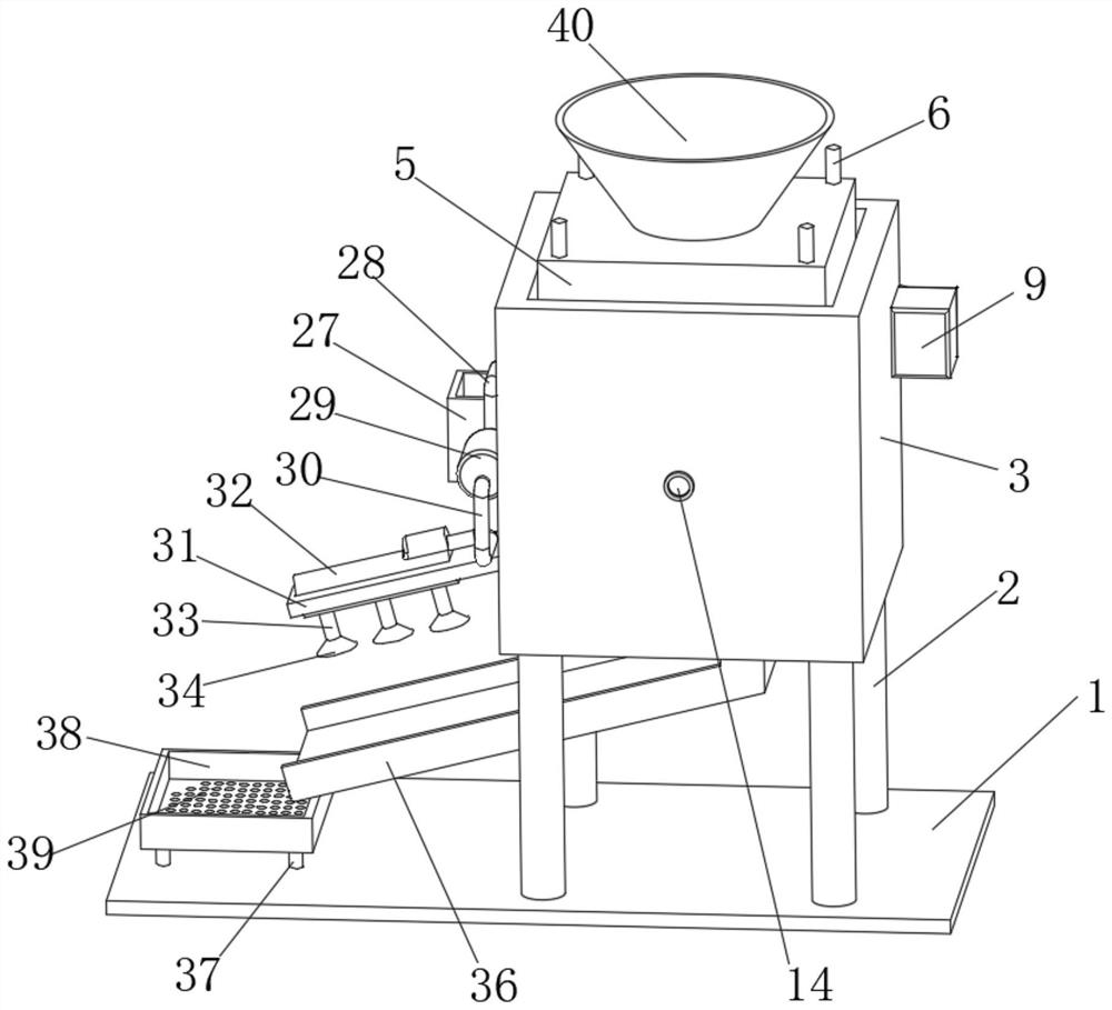 Pretreatment device before corn particle processing and corn flour production method