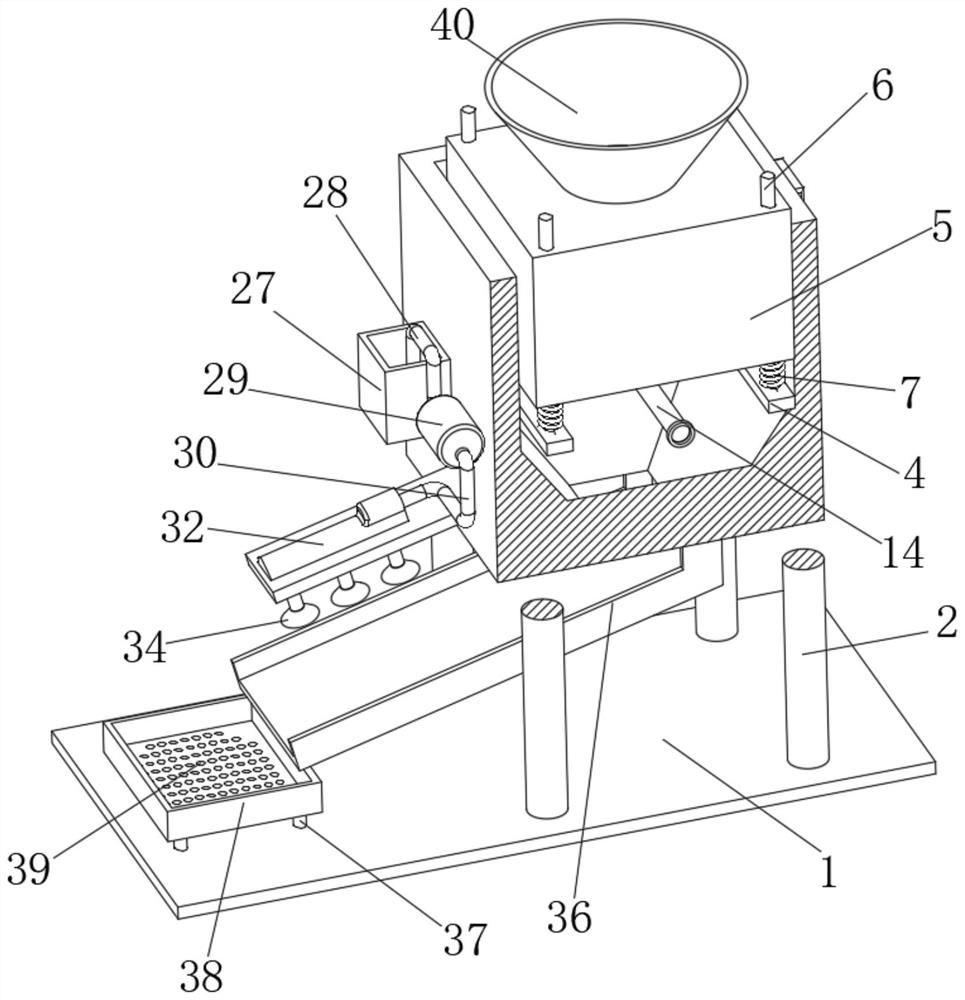 Pretreatment device before corn particle processing and corn flour production method