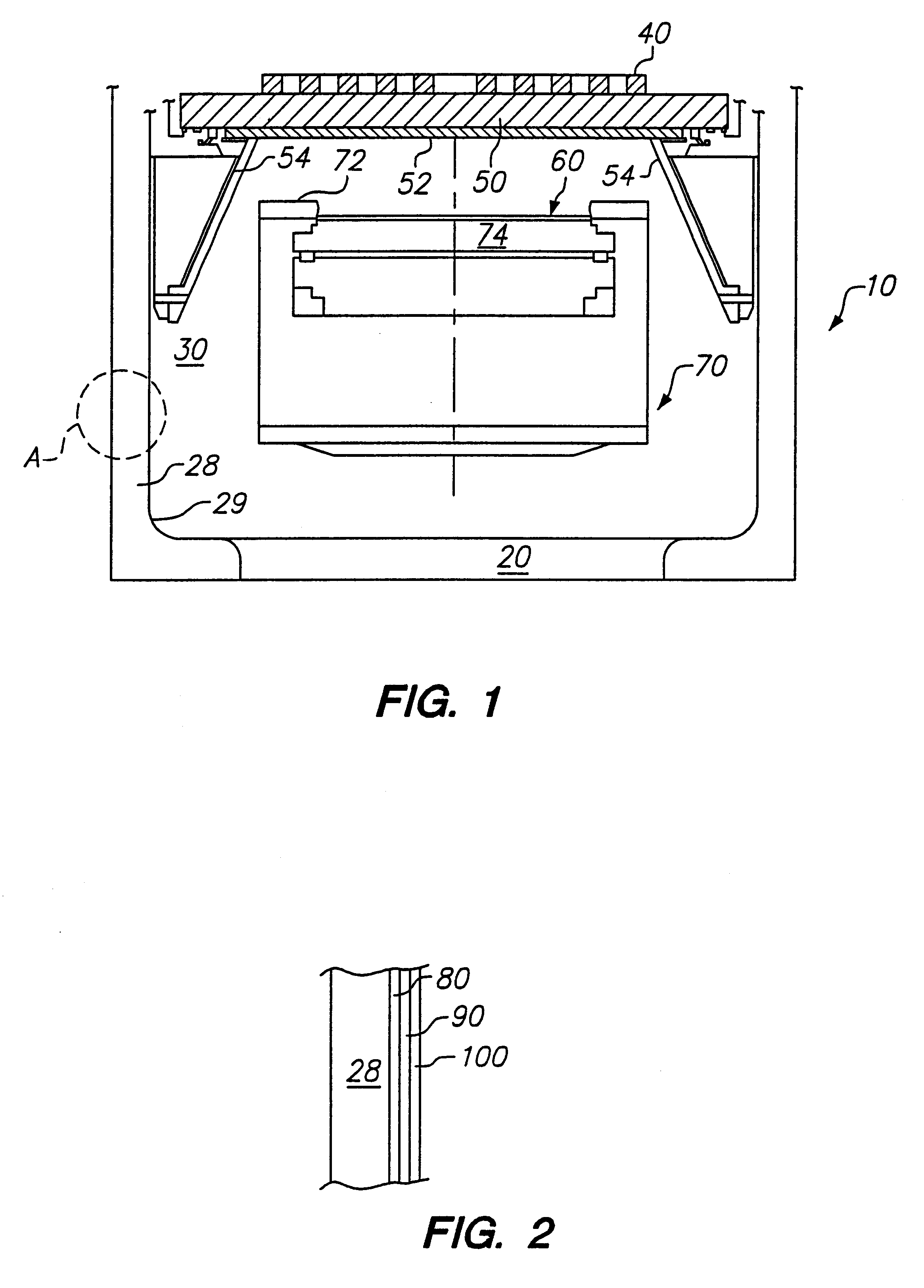 Diamond coatings on reactor wall and method of manufacturing thereof