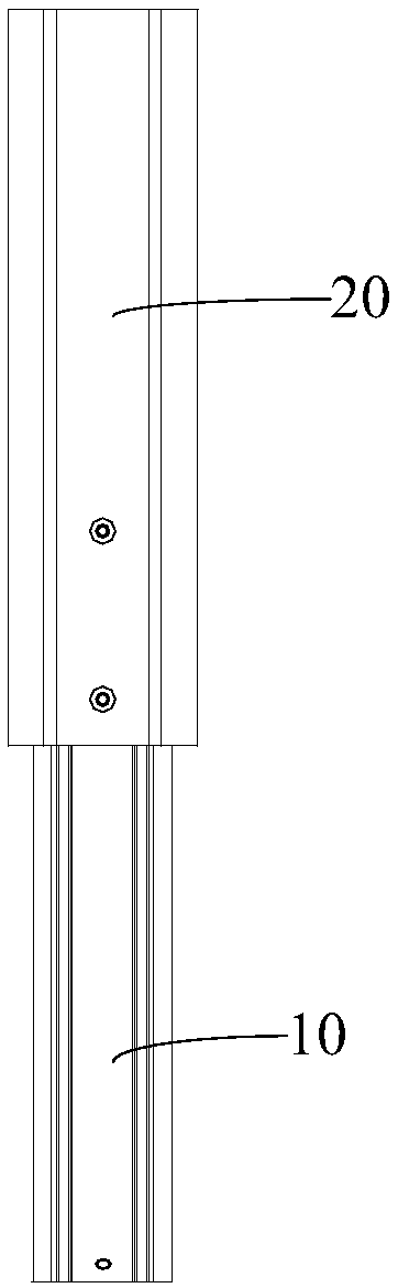 Column structure of medical cart