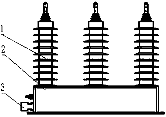 A high-voltage AC three-phase explosion-proof combined overvoltage protector