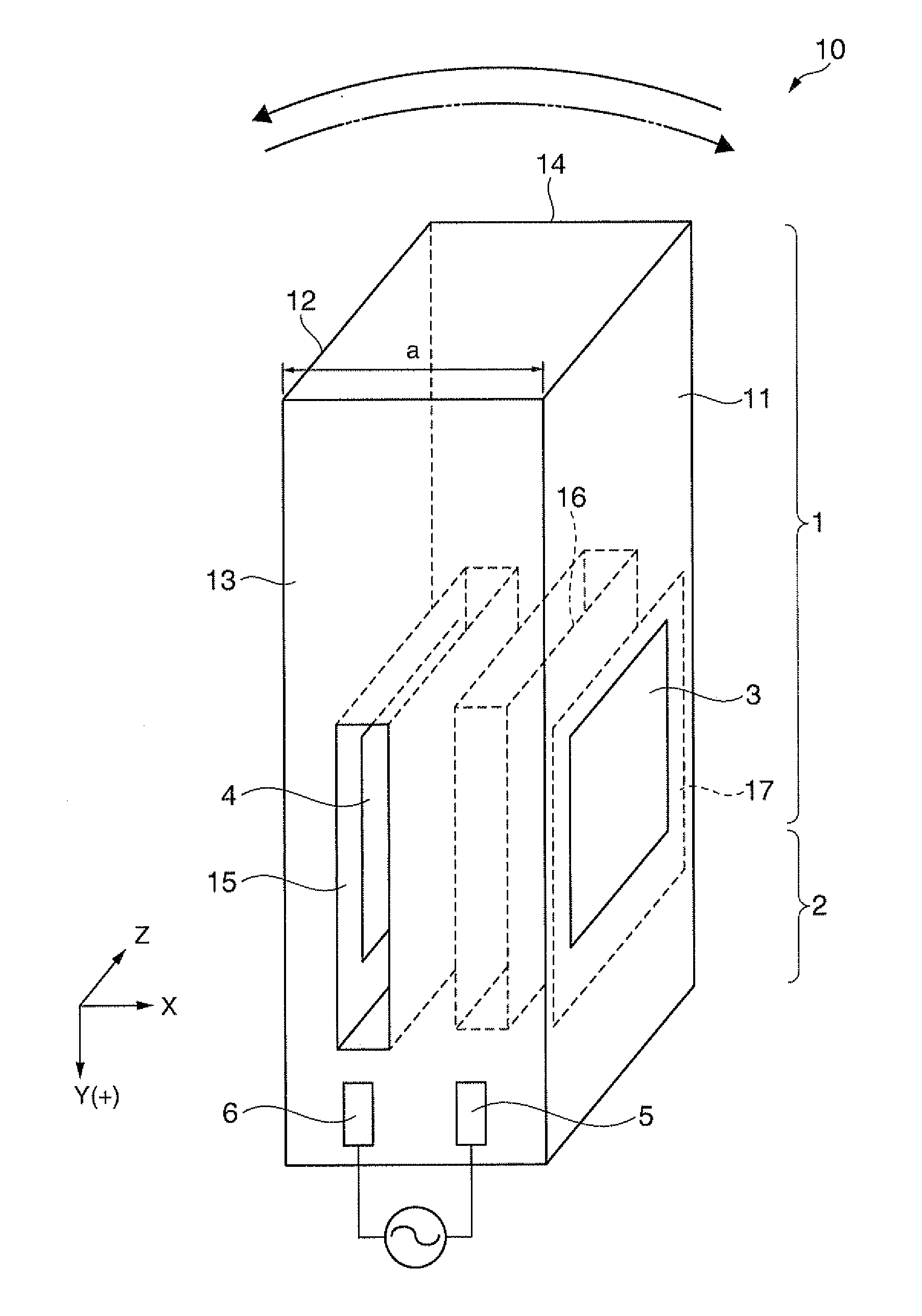Flexural vibrating reed, flexural vibrator, and piezoelectric device