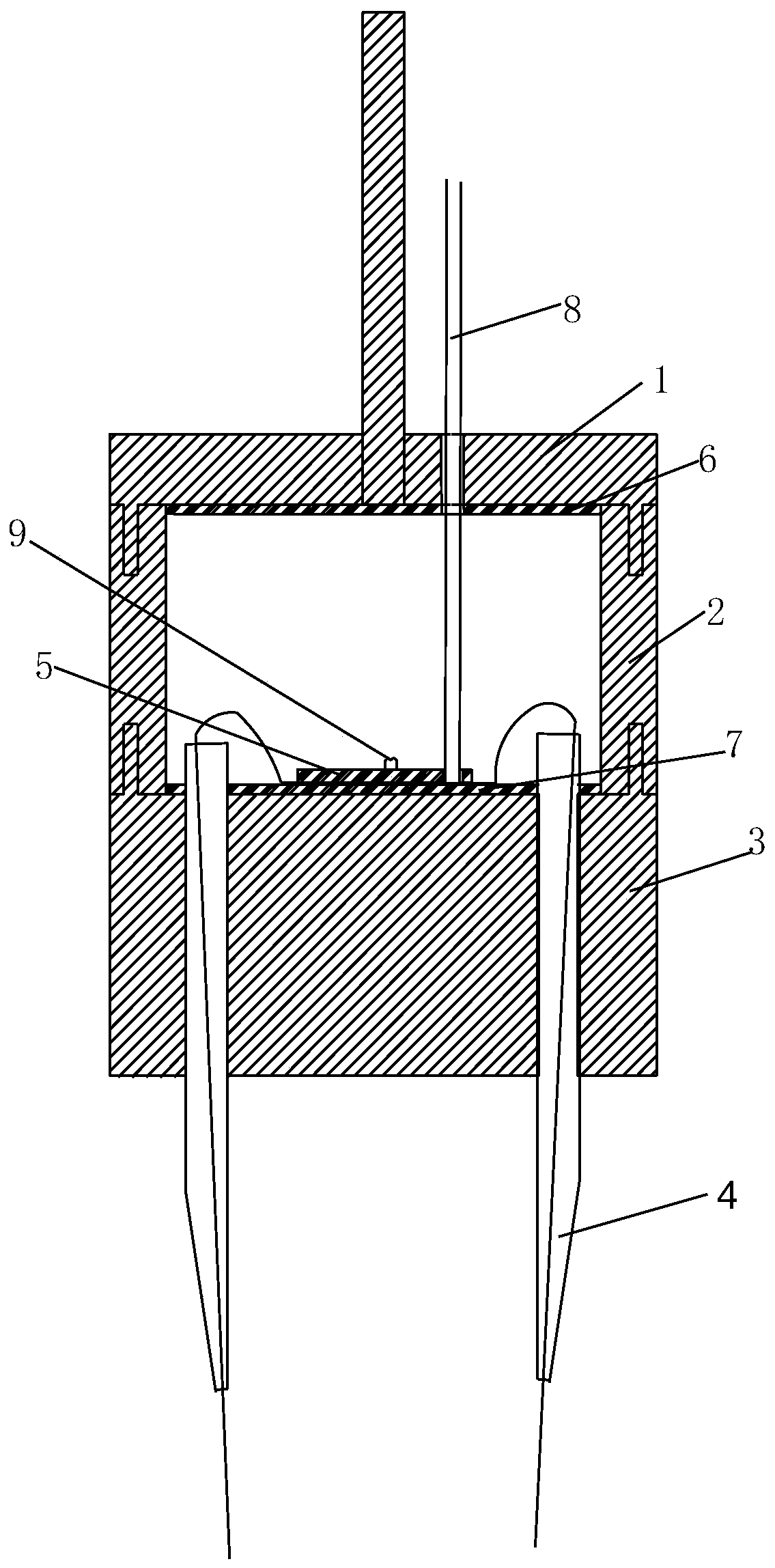 LIX type microelectrode array device and preparation method thereof