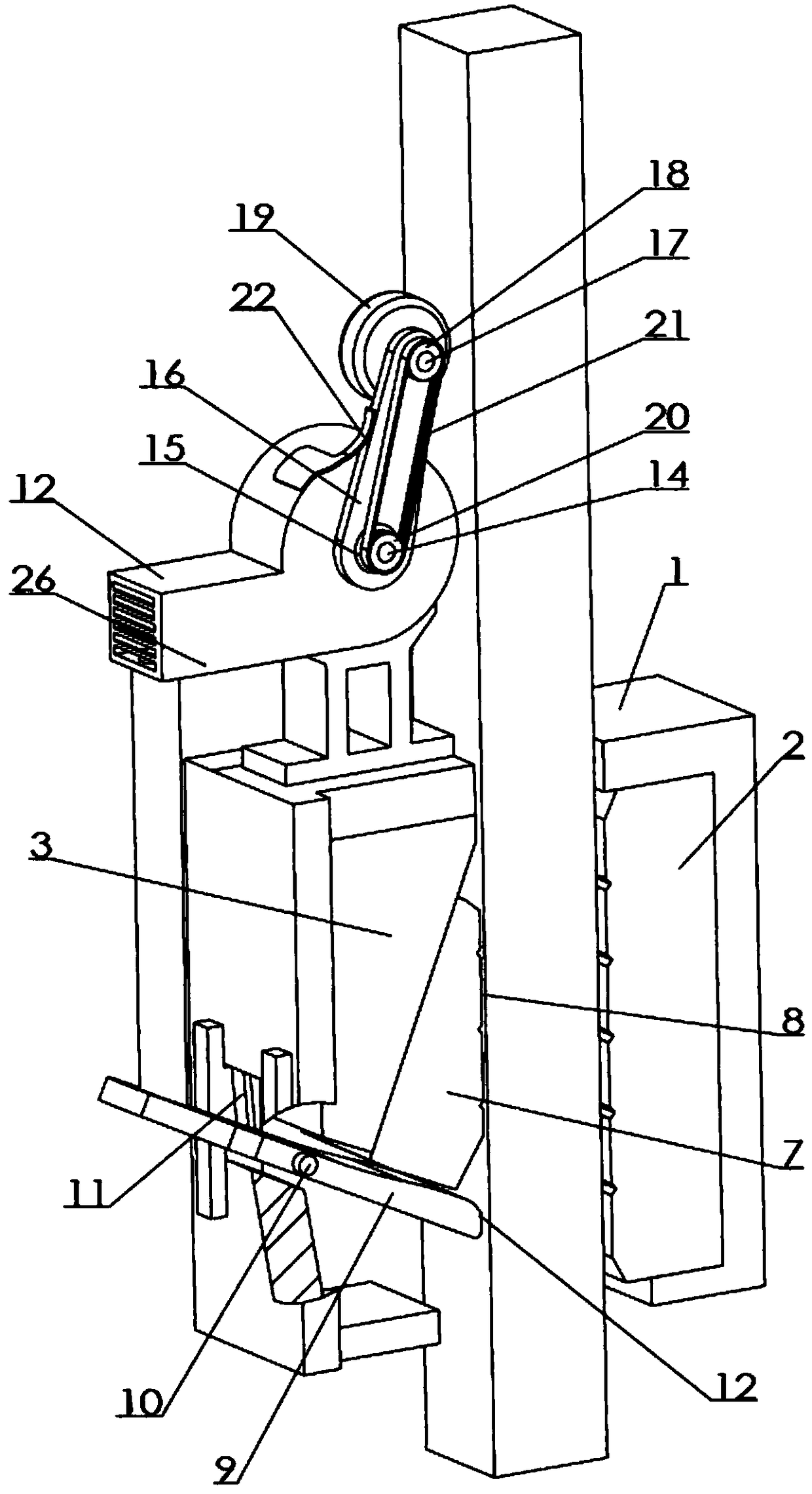 An anti-fall elevator holding mechanism