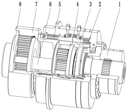 Main drive planetary gear box of hydraulic gear shifting double-speed hard rock heading machine