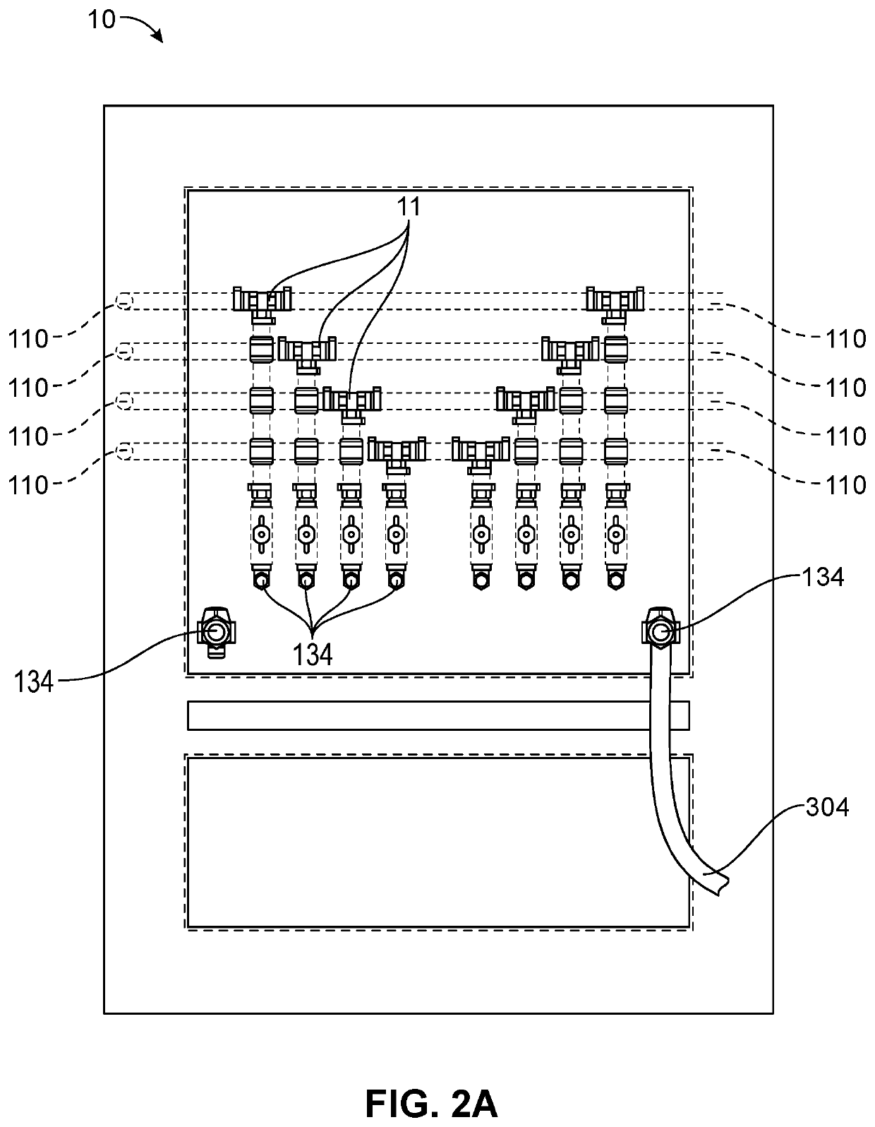 Dialysis wall box apparatus and wall chase system