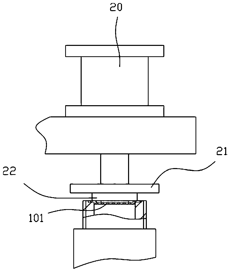 Pressing and rotating mechanism for gasket on cosmetic bottle body
