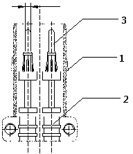 Rectangular differential circuit electrical connector for high-speed train