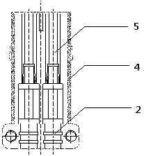 Rectangular differential circuit electrical connector for high-speed train