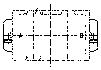 Rectangular differential circuit electrical connector for high-speed train