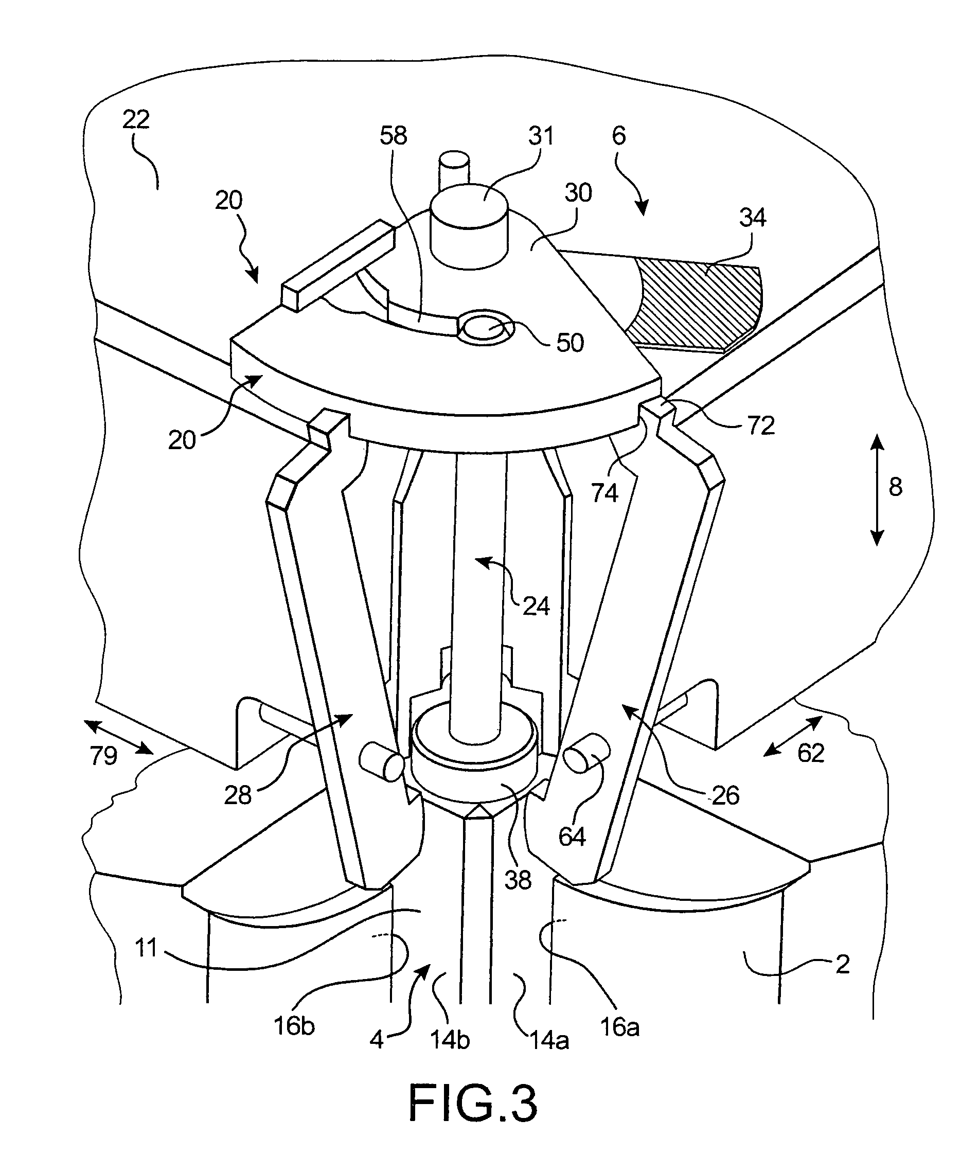 Device to monitor the position of an assembly containing nuclear fuel in a storage basket housing