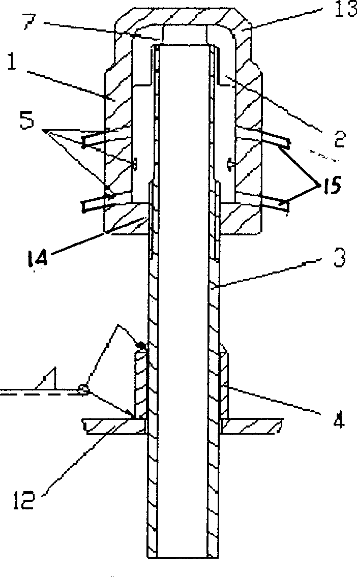 Resistance adjustable gas distributing device for fluid material