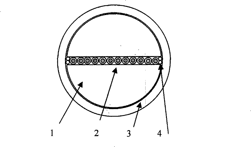 Preparation method of parallel array multi-core fiber