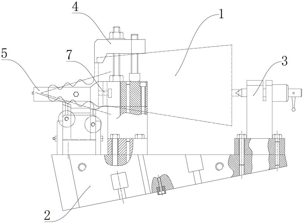 Blade milling tenon tooth fixture