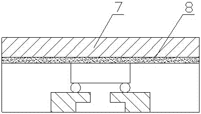 Packaging structure and process method for realizing electrical properties and heat dissipation by mechanical pressing