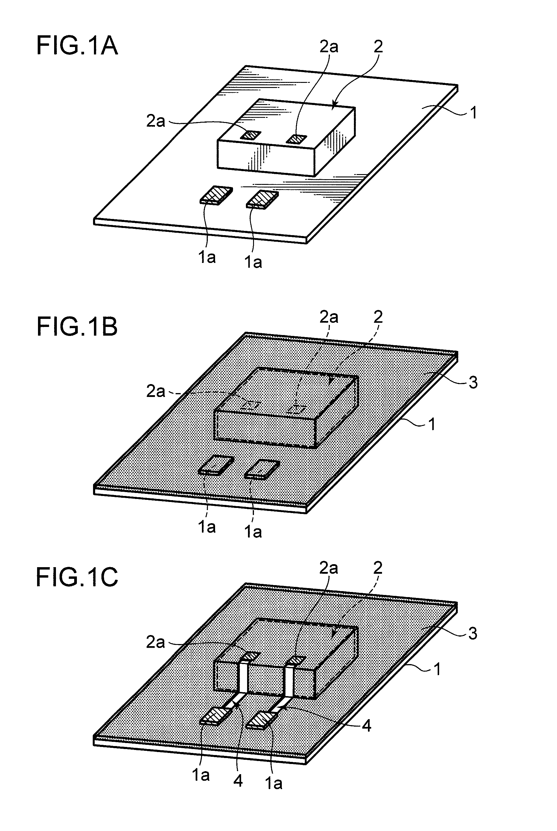 Method of mounting semiconductor chips, semiconductor device obtained using the method, method of connecting semiconductor chips, three-dimensional structure in which wiring is provided on its surface, and method of producing the same